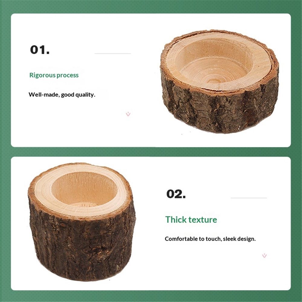3 Pcs Wooden Vase for Centerpieces Wedding Flower Table Centerpieces Woodland view 3
