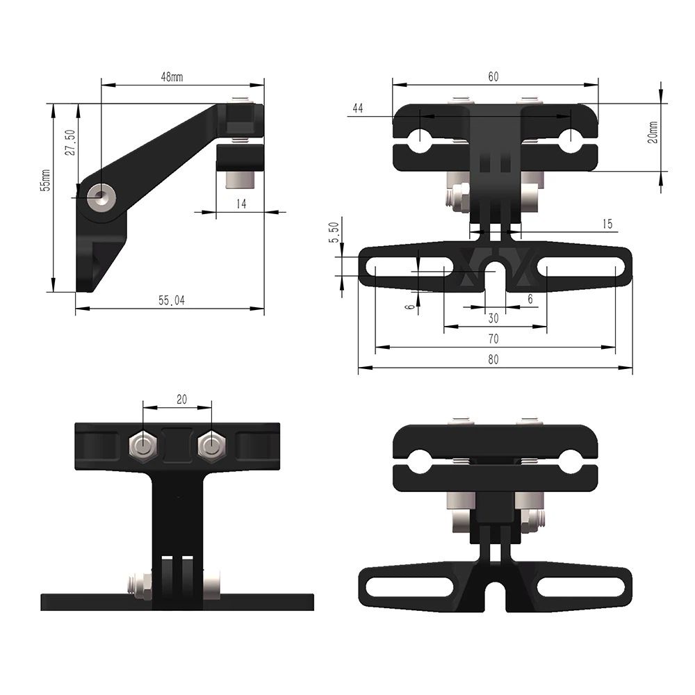 Electric Bike Tail Light Bracket view 4