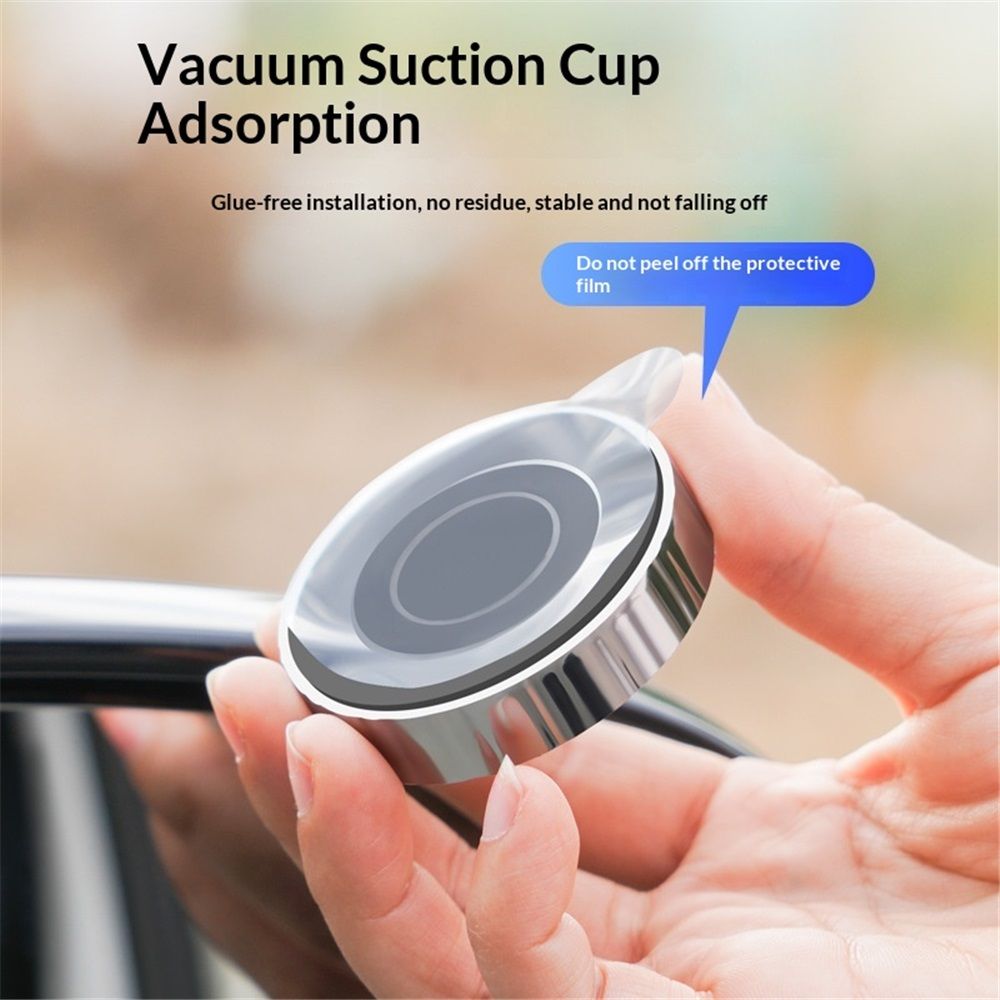 2 pairs Adjustable large Round Stick-on Convex Spot Mirror view 2