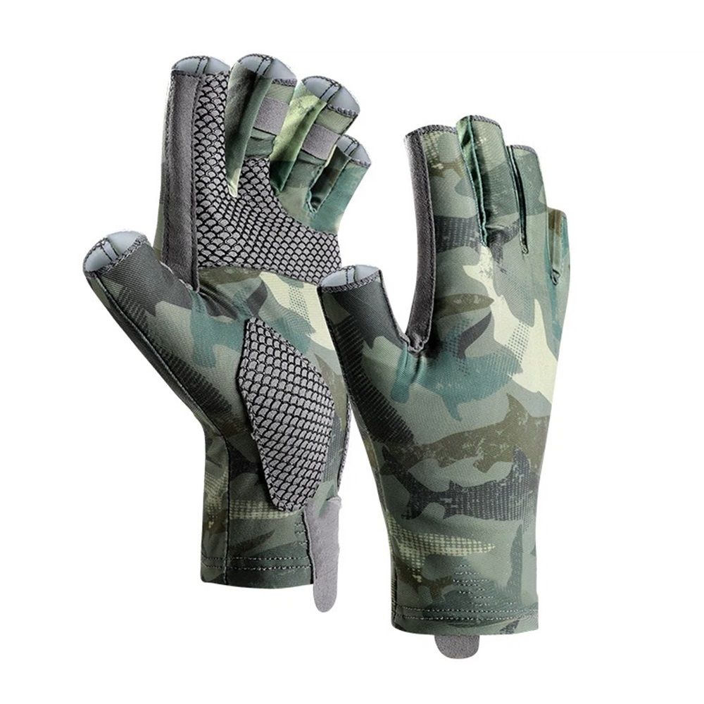 Fishing Gloves Gloves UV Protection Fingerless Gloves Men Women for Outdoor