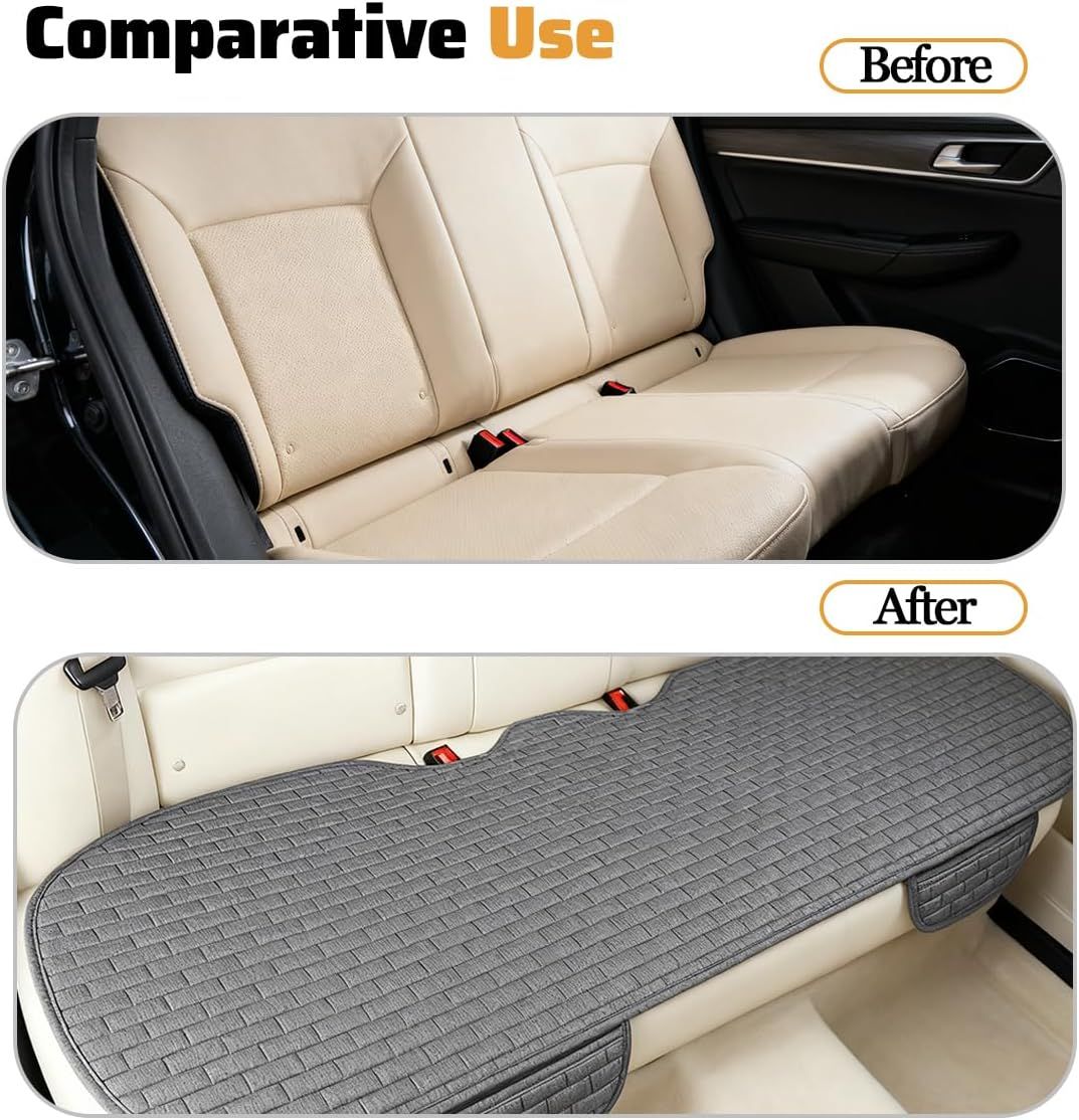 Car Back Seat Cover, Non-Slip Vehicle Rear Seat Bottom Cushion Pad with view 5