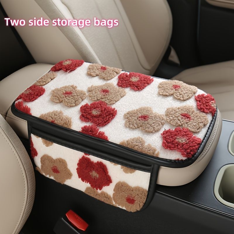 Plush Car Center Armrest Box Cushion — image 1
