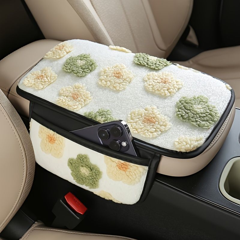 Plush Car Center Armrest Box Cushion view 2
