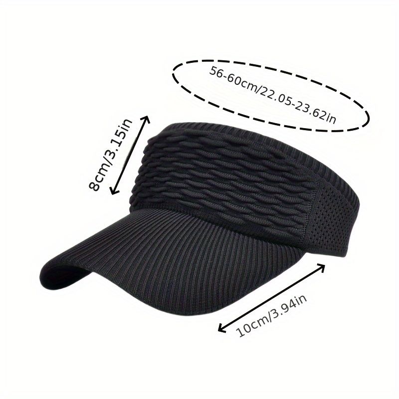4pcs Women's Summer Sunshade Hat Set - Solid Color Polyester Fiber view 5