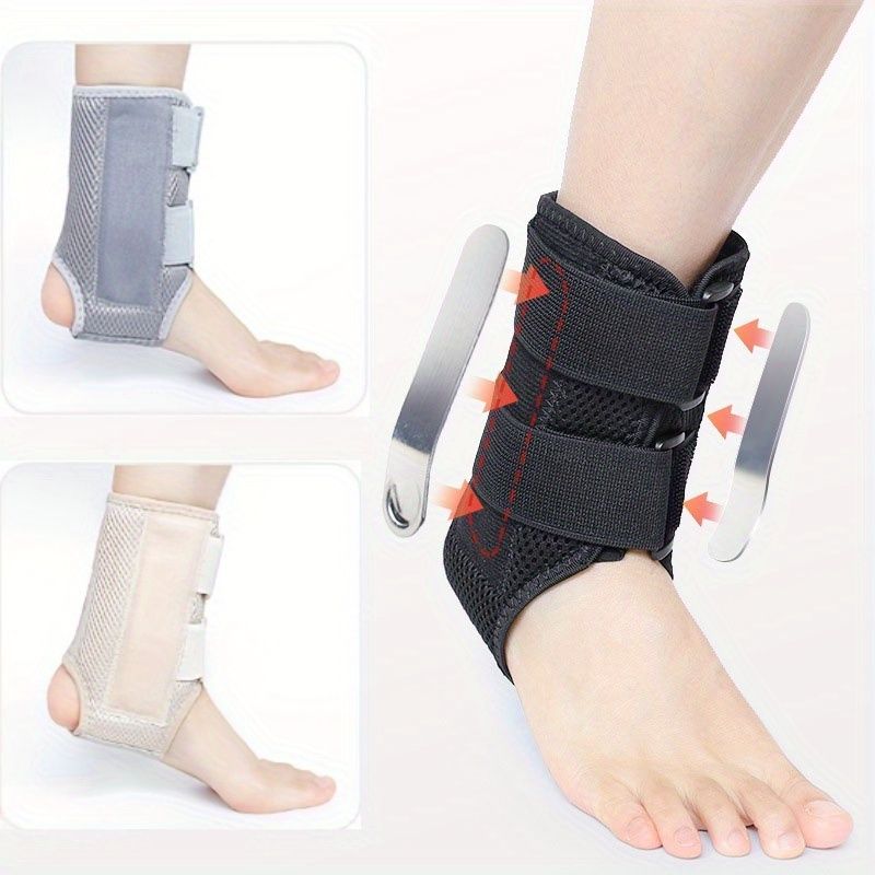 Ankle Brace with Compression Straps & Elastic Sleeve view 3