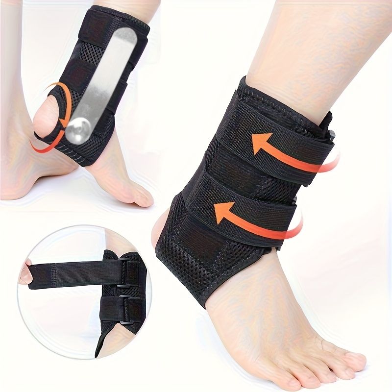 Ankle Brace with Compression Straps & Elastic Sleeve view 4