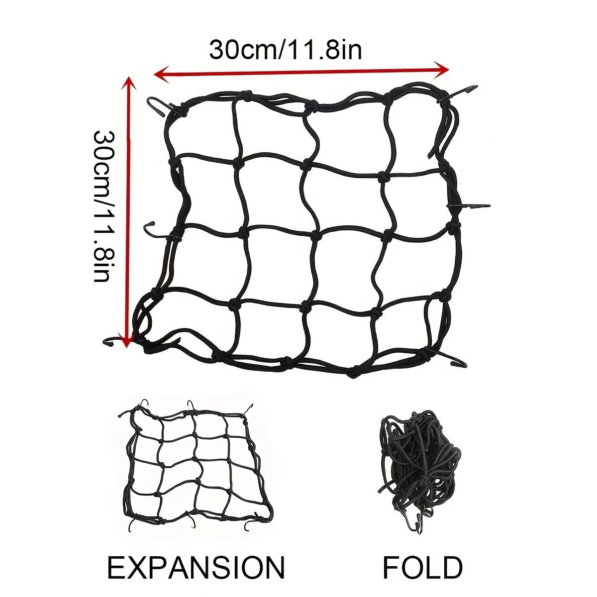 Off-road Vehicle Luggage Net Luggage Rack Elastic Net Pocket Vehicle Trunk view 3
