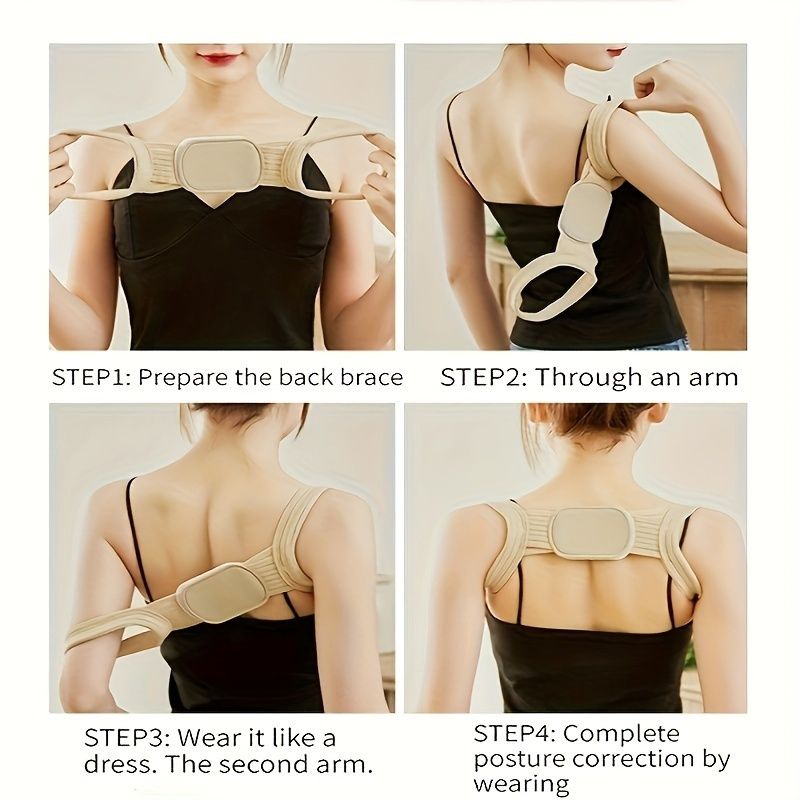1 pc Adjustable Posture Back Belt for Men and Women - Back Support Bracket view 3