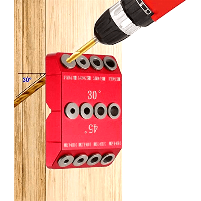 A Drill Guide Jig Designed for Cable Railing Lag Screws view 2