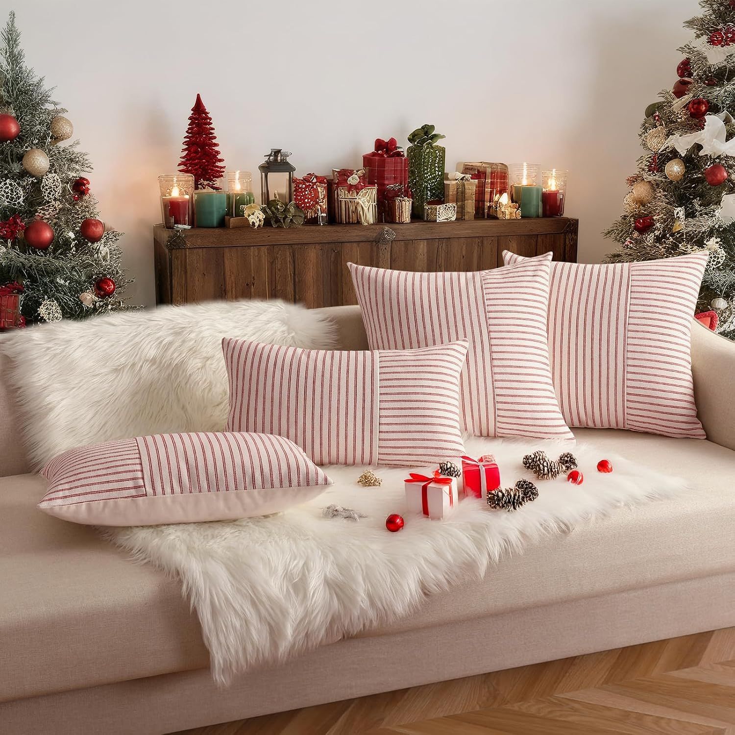 Christmas Pillow Covers 18x18 view 2