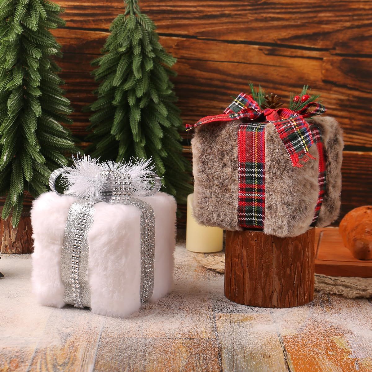 Christmas Tree Small Gift Boxes Hanging Decorations Ornaments view 4