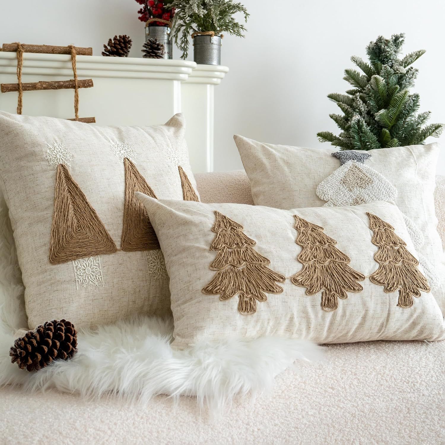Christmas Tree Lumbar Pillow Cover view 2