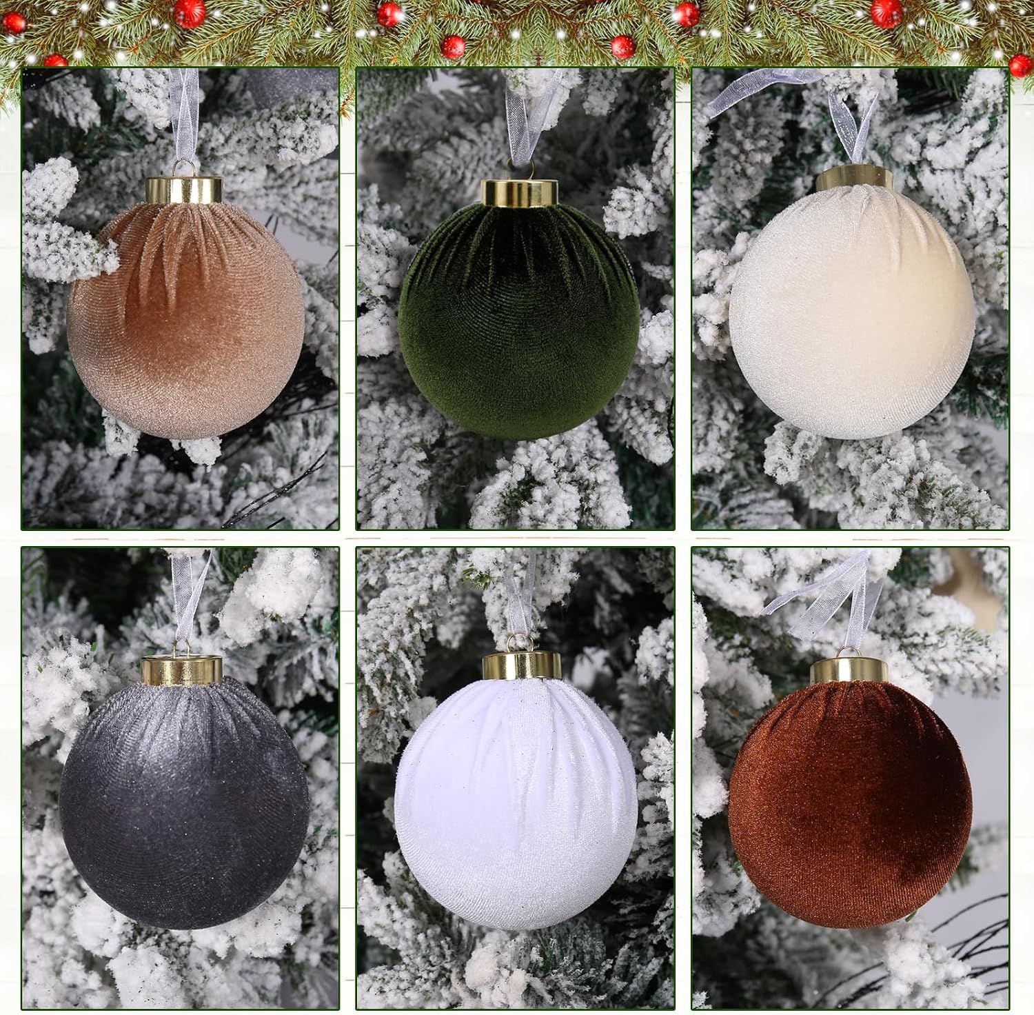 12 Pcs Christmas Tree Ornaments Set view 3