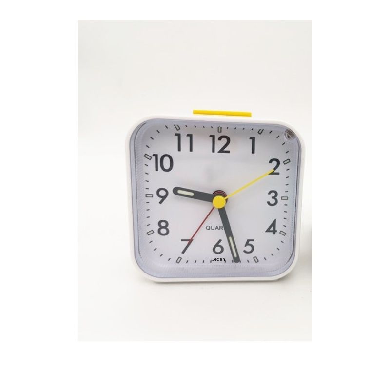 Small Battery Operated Analog Alarm Clock Silent Non Ticking view 3