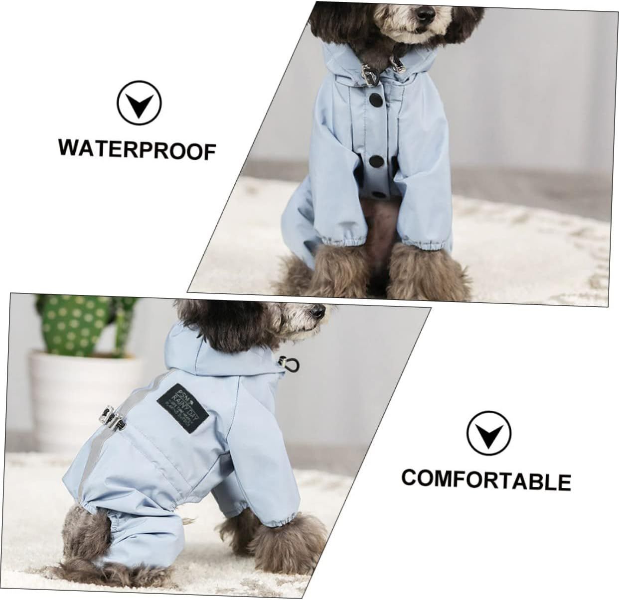 1pc Pet Raincoat Dog Breathable Costume Dog Raincoat Cat Raincoat Dog Rain