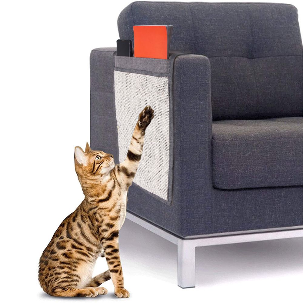 Cat Scratch Mats Sofa Protector - Natural Sisal Furniture Protector Scratching view 2