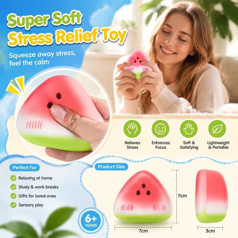 Pink & Strawberry Butter Stick 23cm Stress Relief Toy 2 Pack view 2