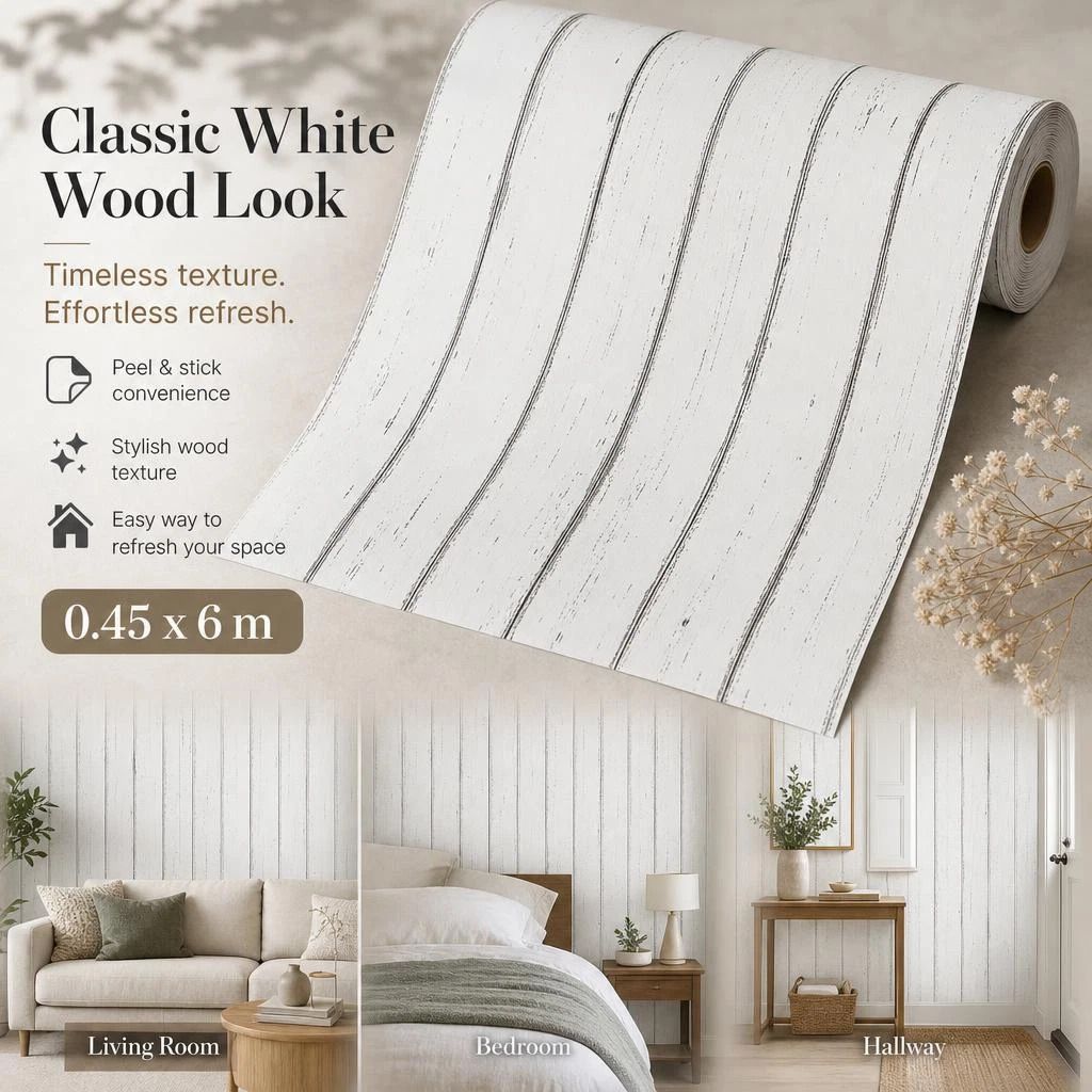 Self Adhesive Vintage Wall Covering 0.45x6M — image 1