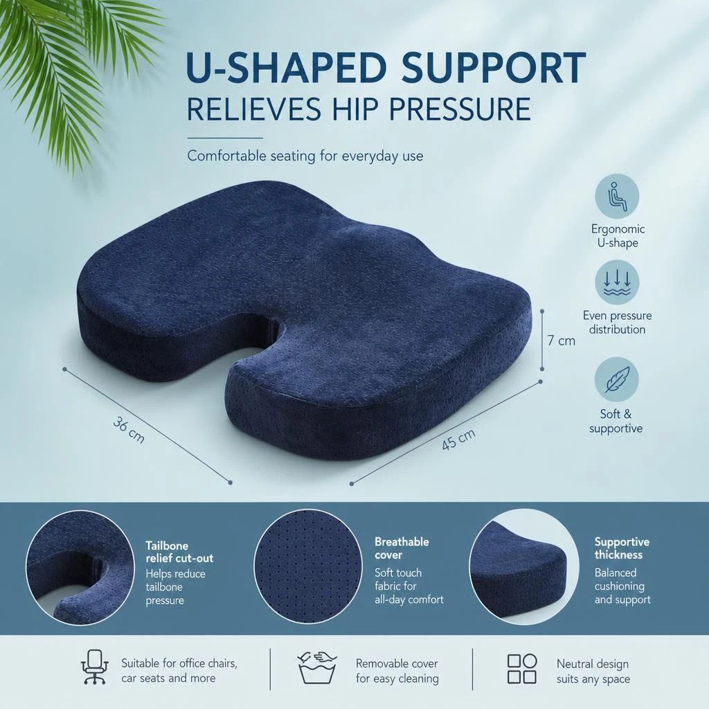 Black Crystal Velvet Seat Lumbar Cushion Pack 45x36x7, Ultra Soft Dual Support view 3
