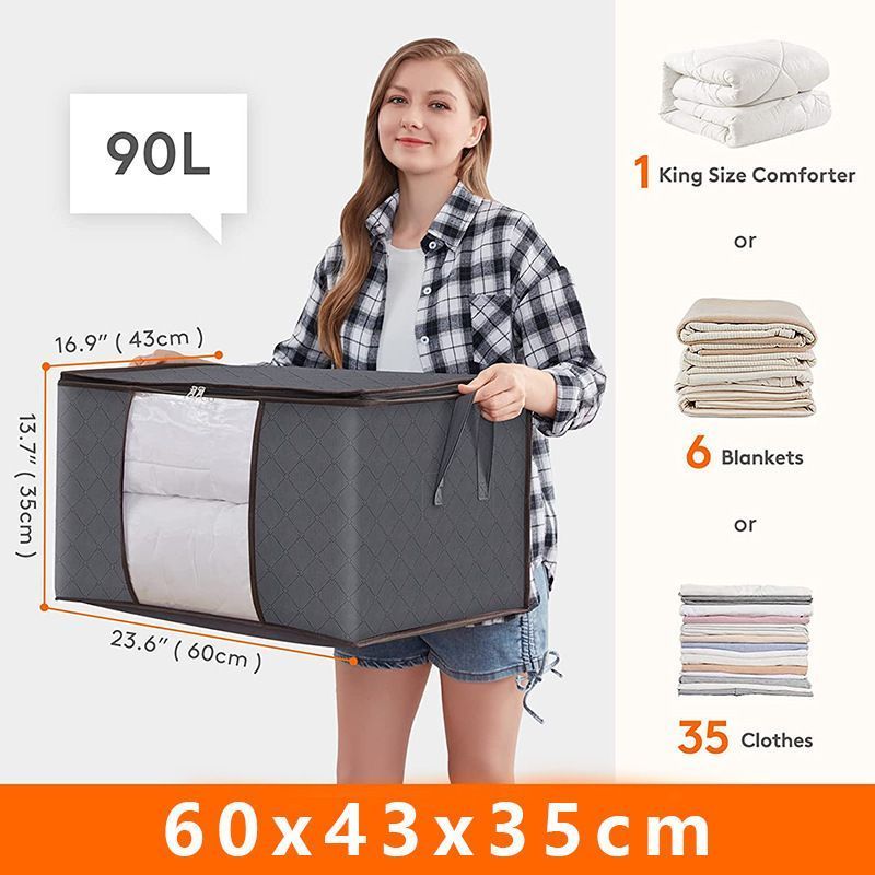Extra Large 90L Moving Storage Bag Grey view 2