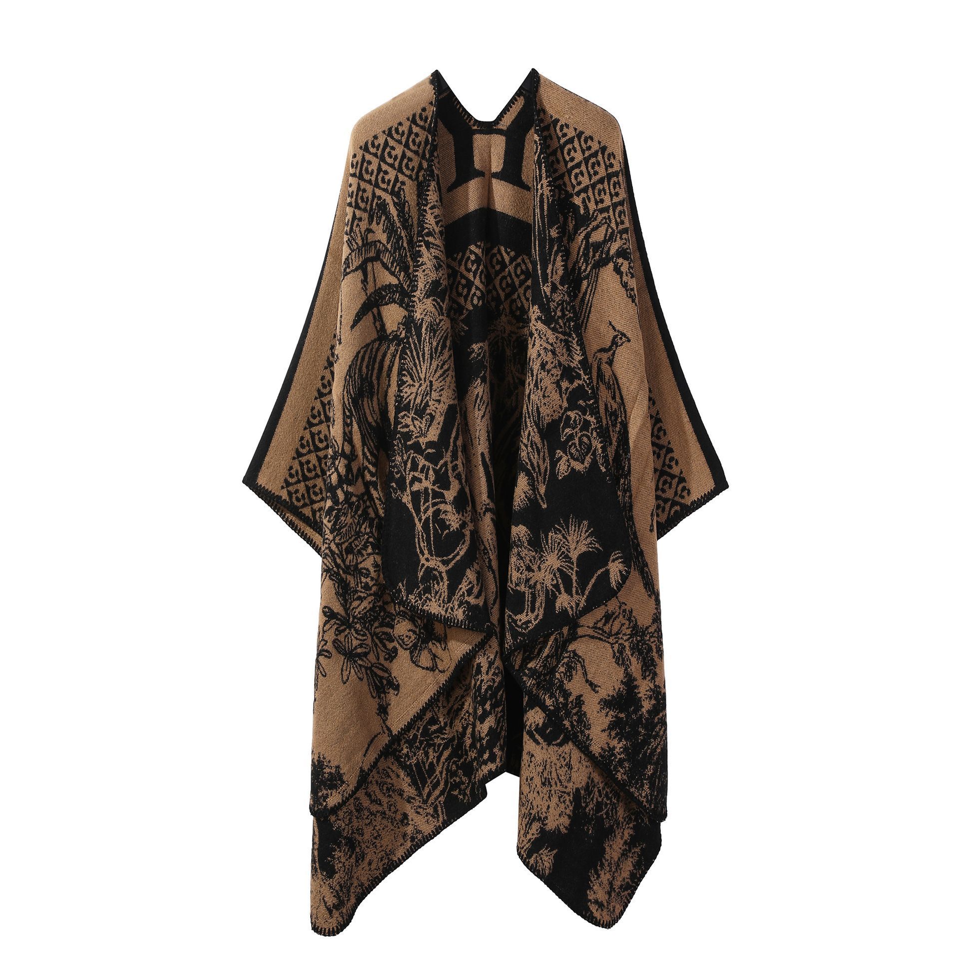 Fashion Series Warm Knitted Poncho