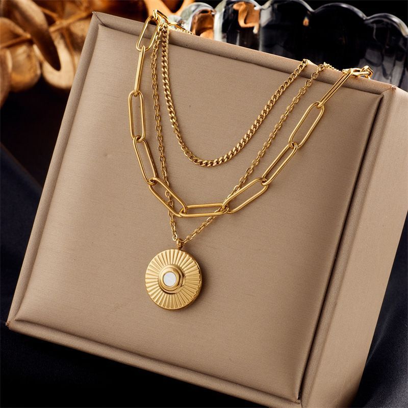 Soft Chic Vintage Two Layer Stack Chain view 2