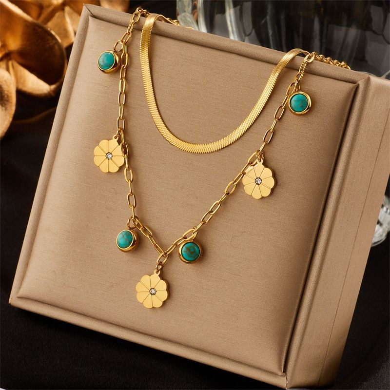 Vintage Inspired Double Stack Necklace view 2