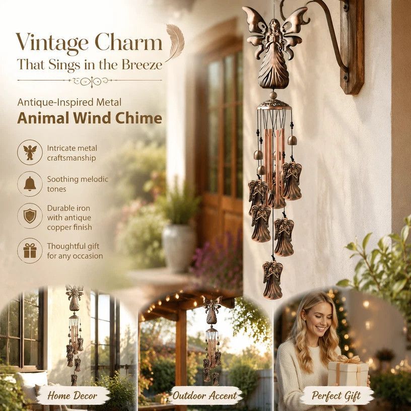 Vintage Iron Craft Angel Wind Spinner — image 1