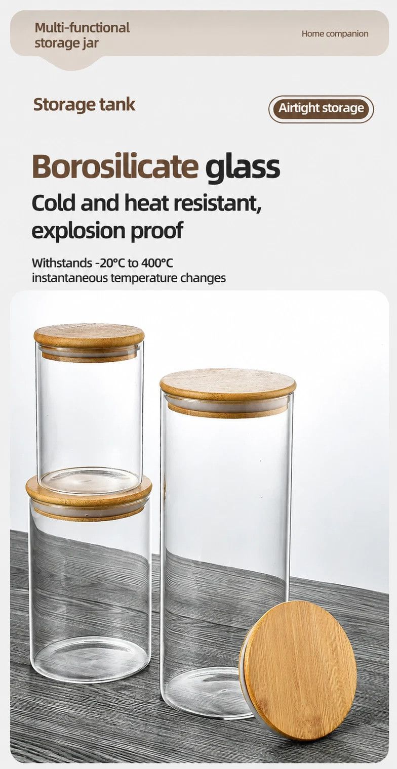 Kitchen Large Clear Glass Storage Jar view 5