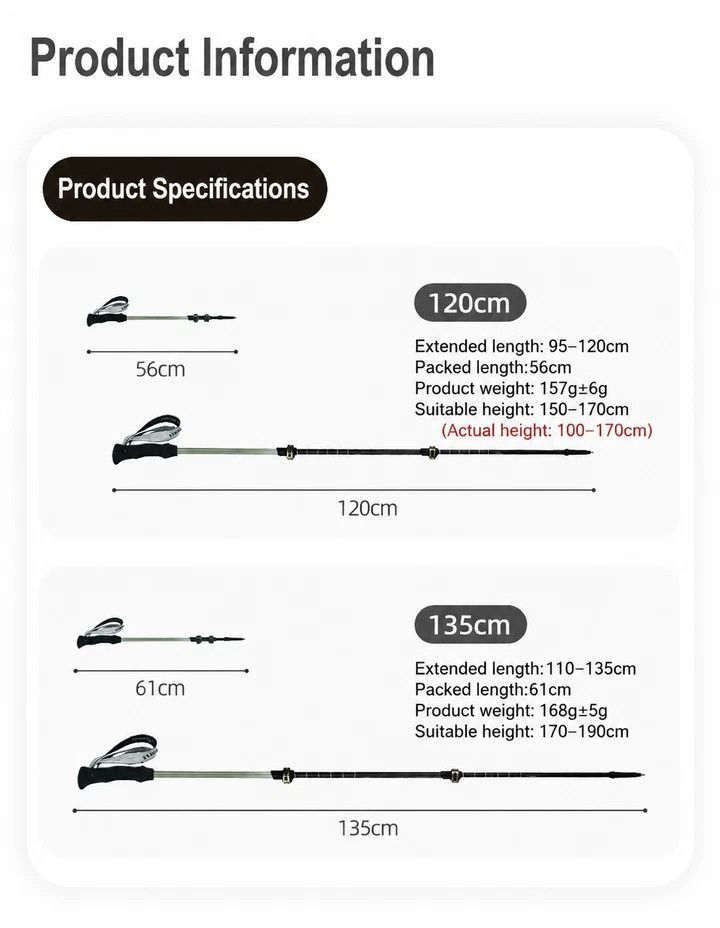 Lightweight Carbon Fiber Trekking Pole view 9