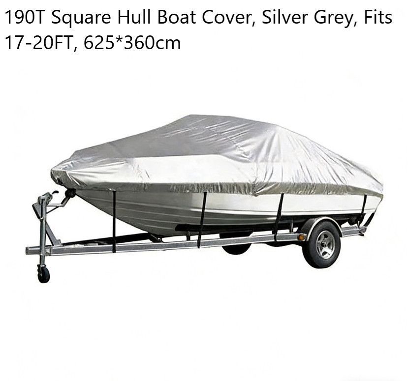 190T Polyester Taffeta Square Hull Boat Cover — image 1