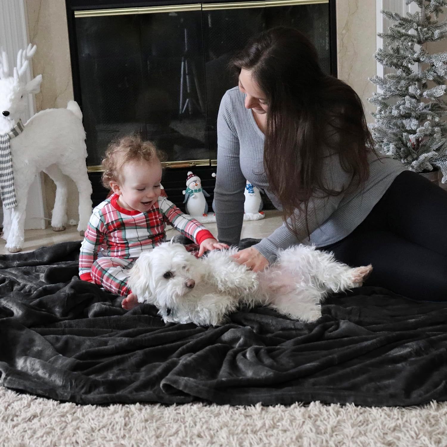 Soft Flannel Fleece Mini Throw Blanket view 5