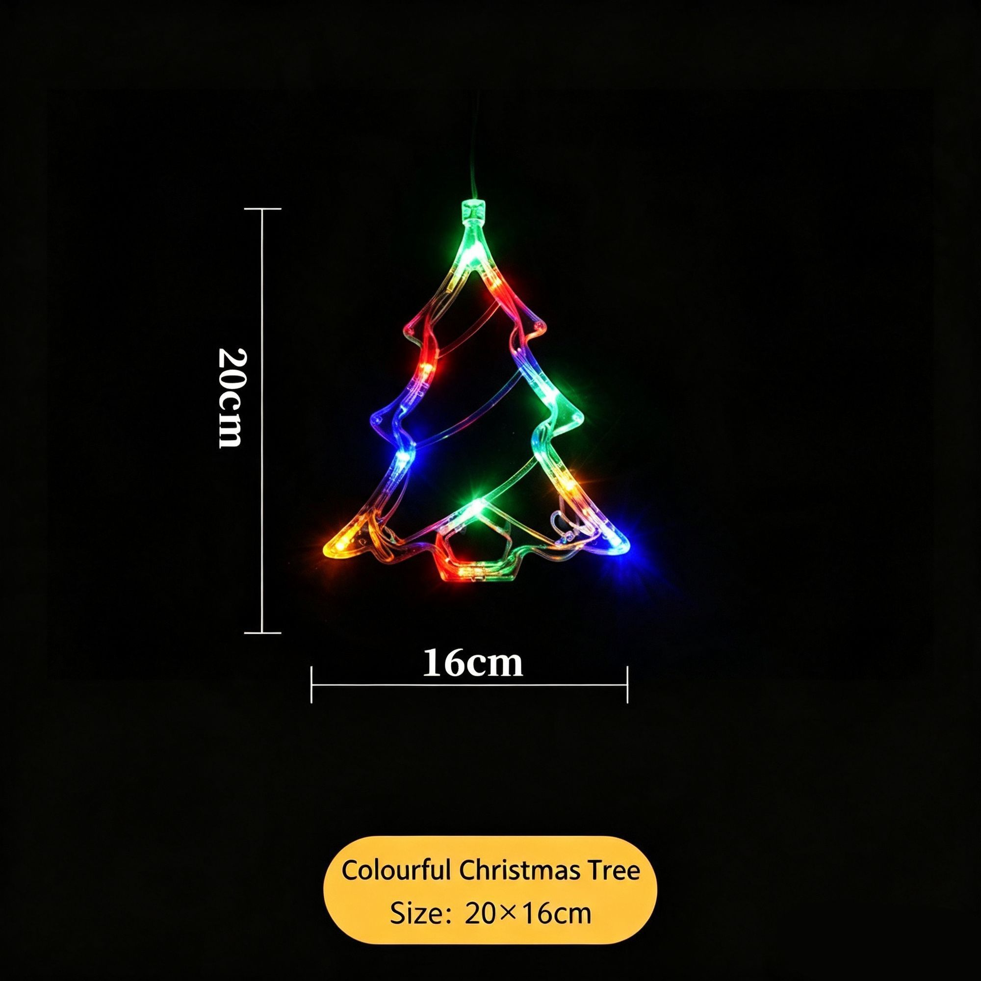 LED Suction Cup Christmas Decor Lights — image 1