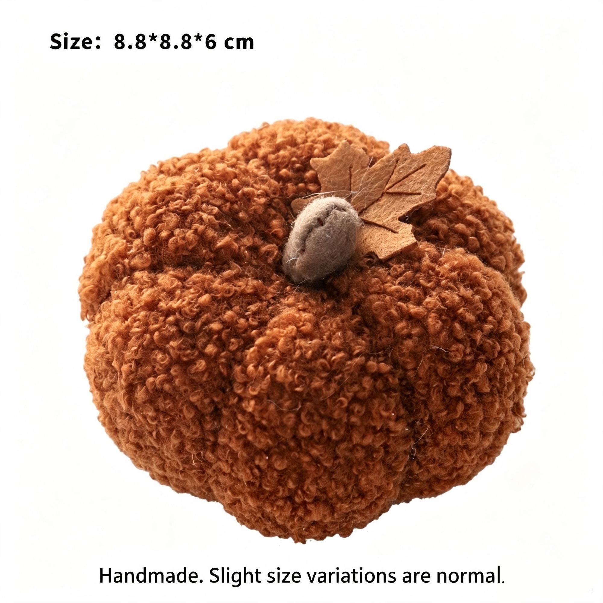 Cloth Stuffed Pumpkin Decoration — image 1