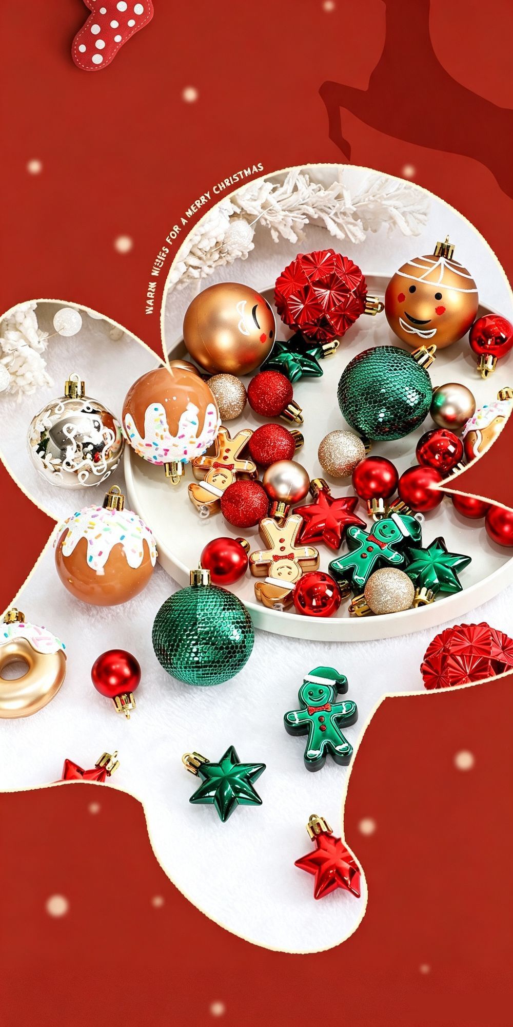 Hand Painted Christmas Bauble Set view 5