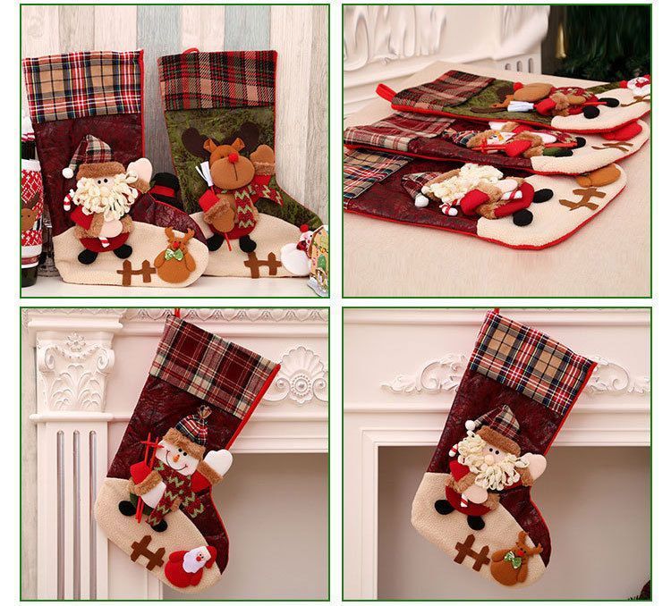 Classic Oversized Reindeer Christmas Stocking view 7