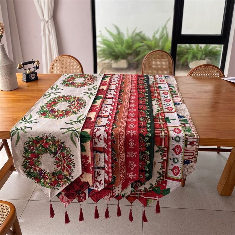 Holiday Christmas Long Table Runner view 3