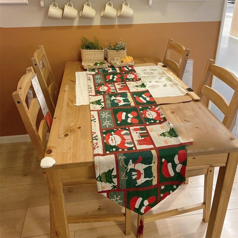 Small Xmas Table Runner, Mini Long Table Mat And Cabinet Decor Cloth, 33*45cm