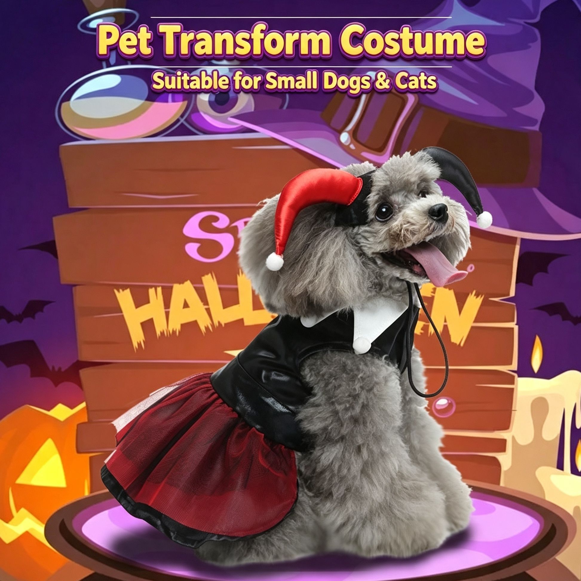 S Size Eclipse Navy Pet Costume view 6