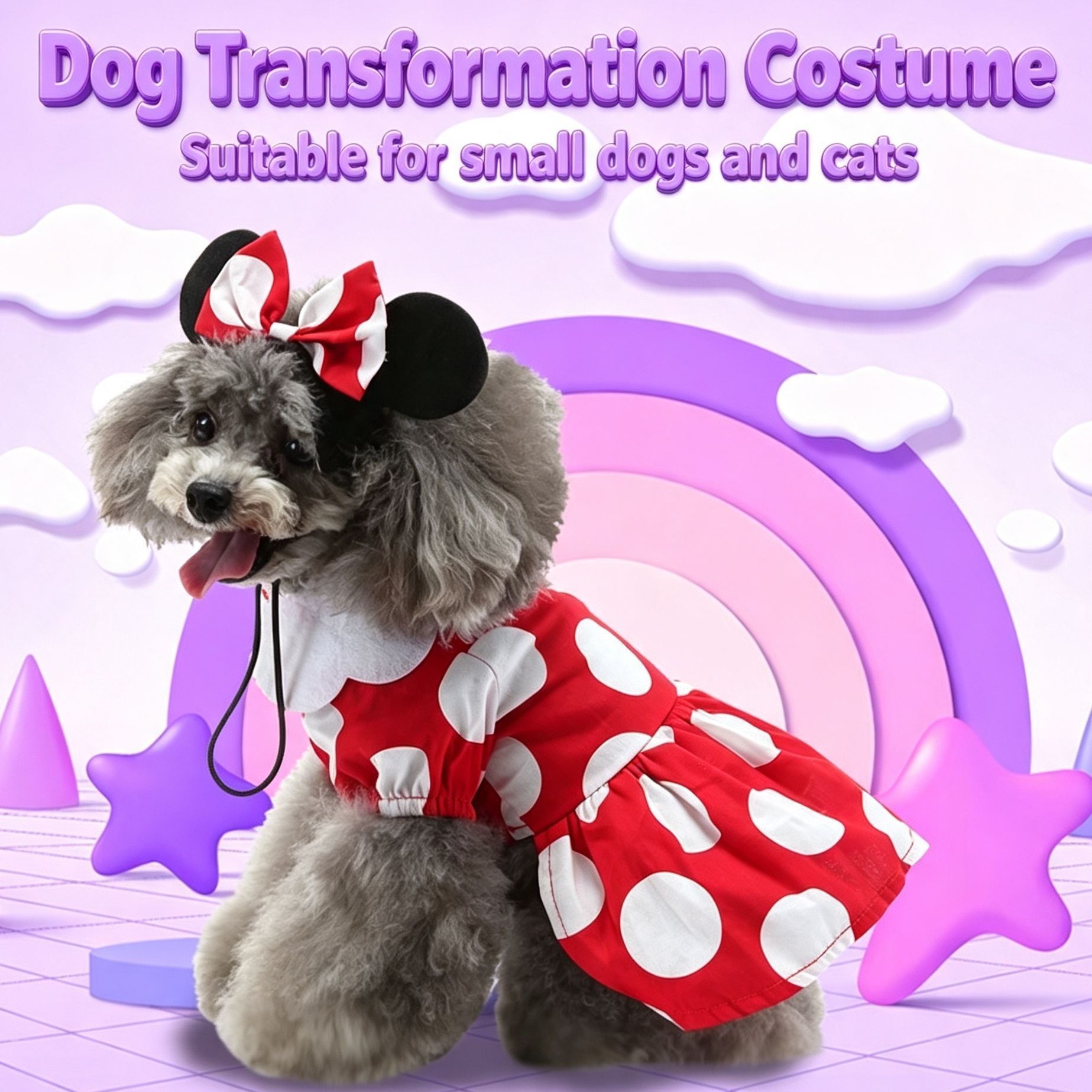 M Size Garnet Glow Pet Costume view 3
