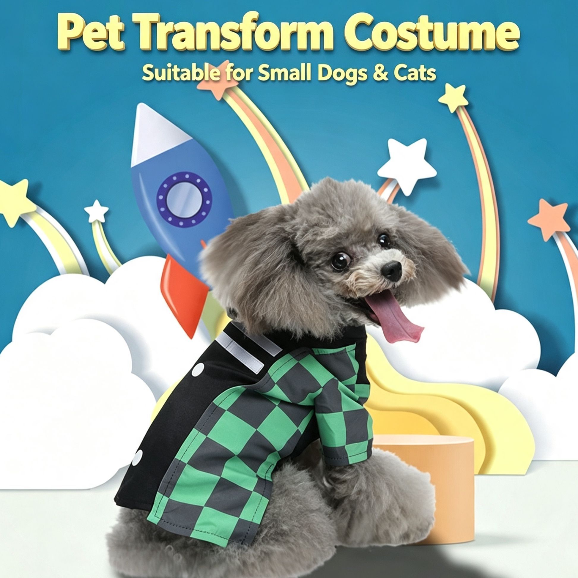 L Size Holly Berry Pet Costume view 11