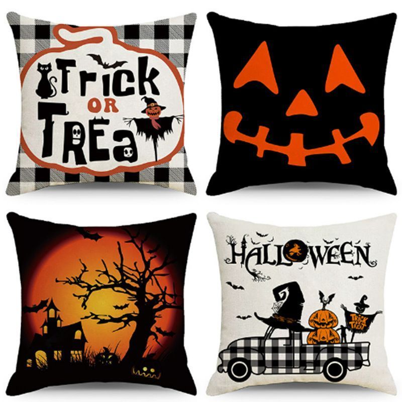 Decorative Pillow Covers 4PC For Christmas & Halloween — image 1