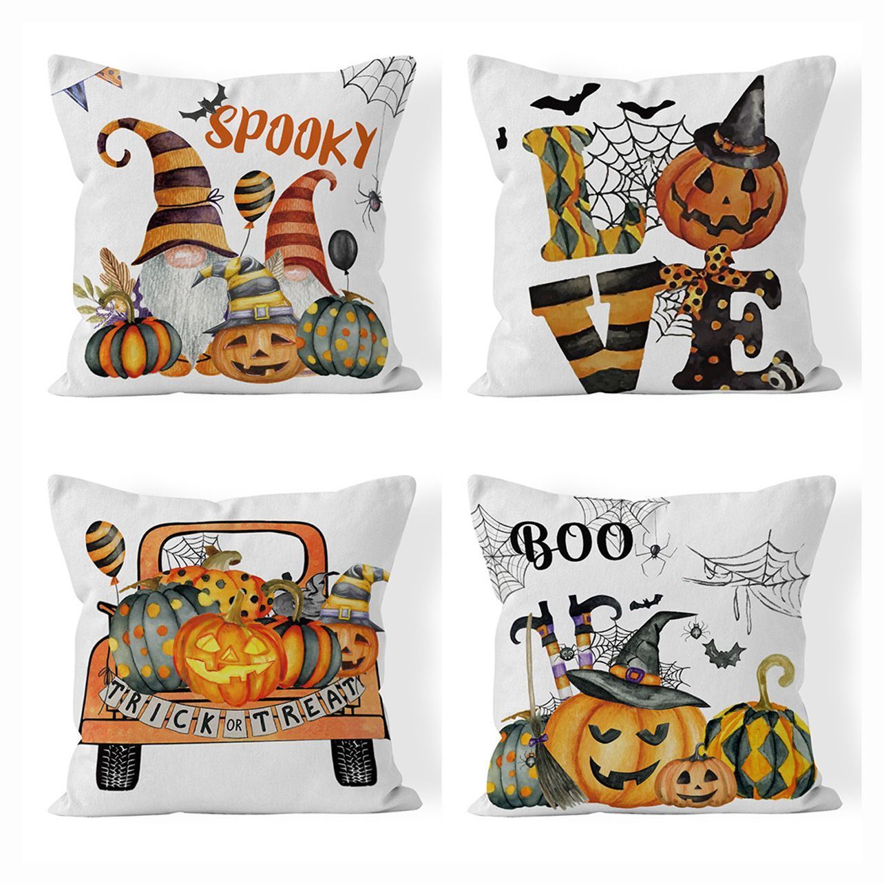 4PC Themed Home Pillow Covers — image 1