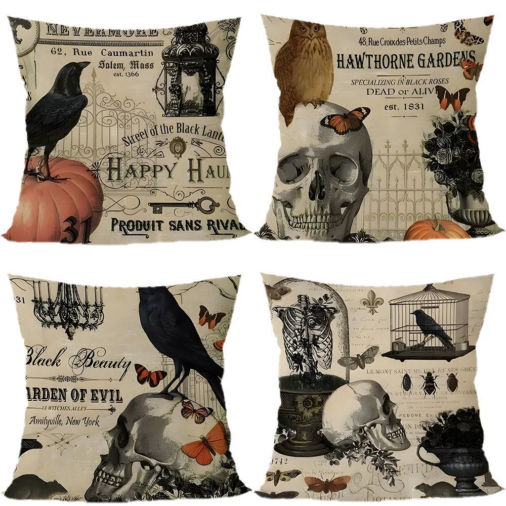 4PC Themed Festival Pillow Cover For Halloween & Christmas — image 1