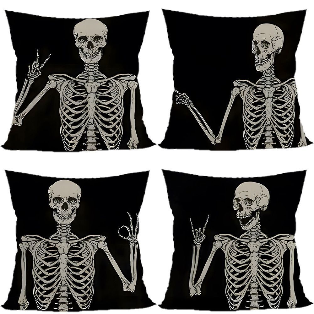 Halloween & Christmas Home Party 4PC Pillow Cover — image 1