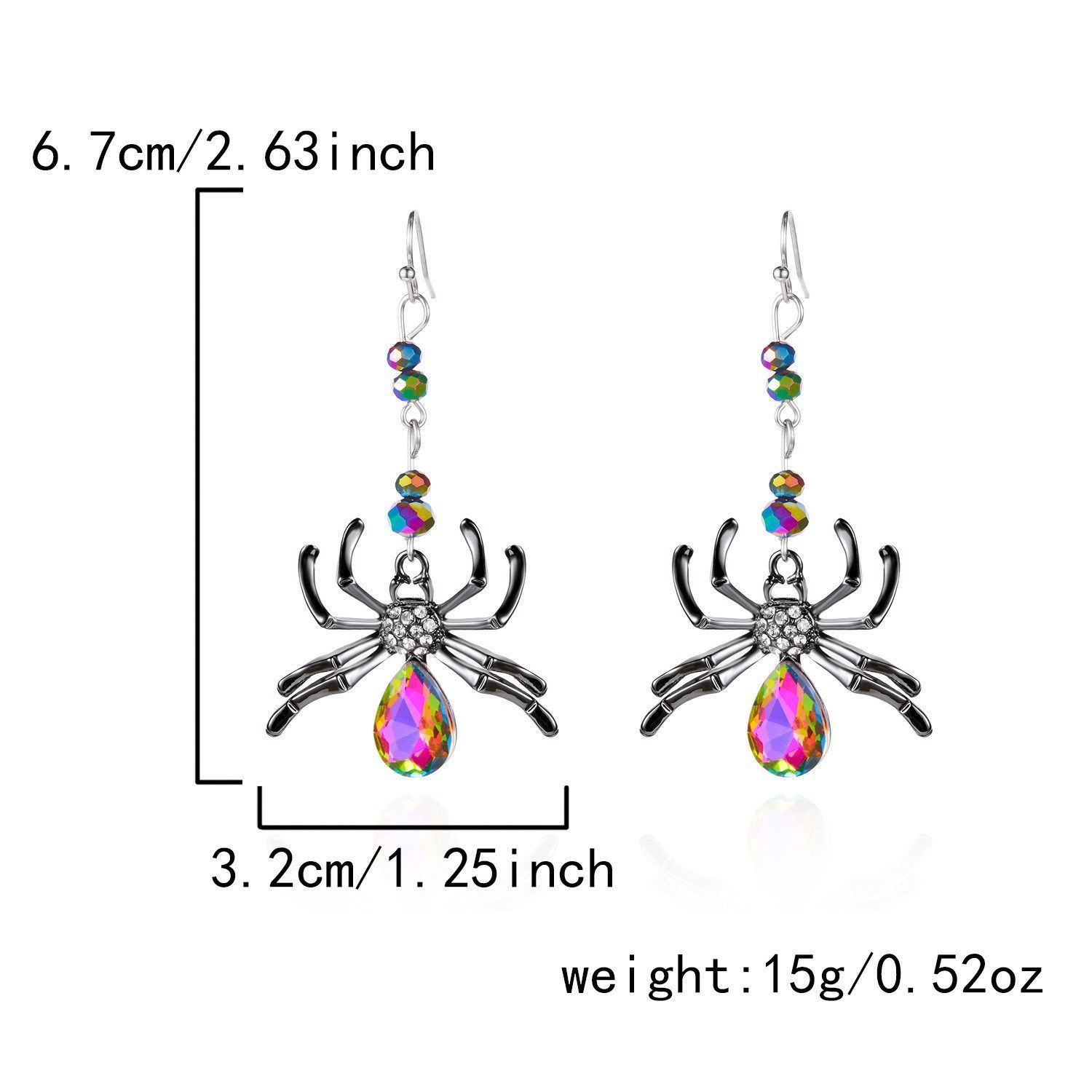 Pumpkin Ghost Gothic Tassel Drop Earrings view 2
