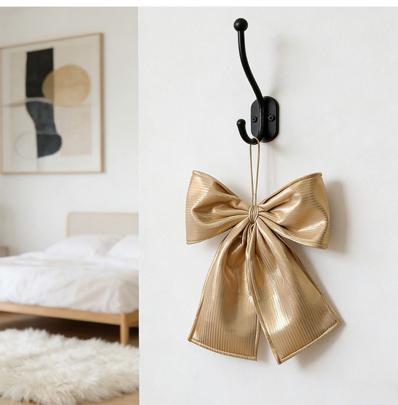 Burgundy Velvet Oversized Christmas Bow view 3