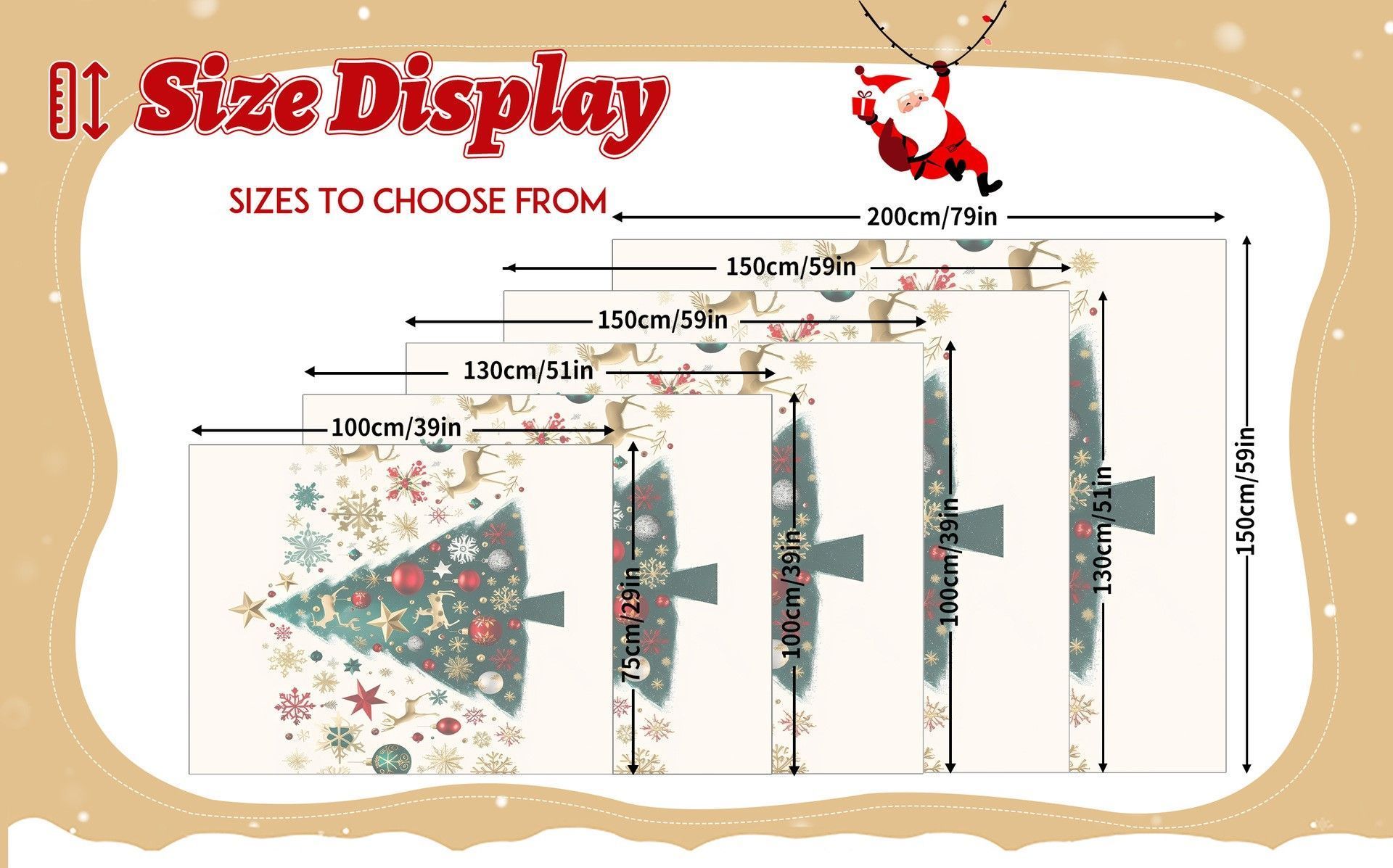 Christmas & Halloween Household Flannel Throw view 3