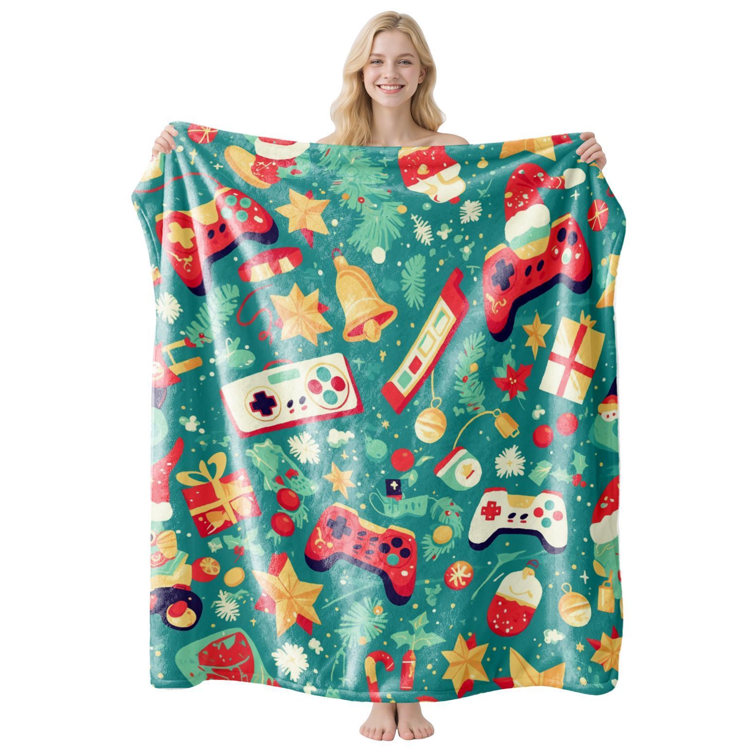 Comfort‑First Flannel Holiday Throw Blanket — image 1