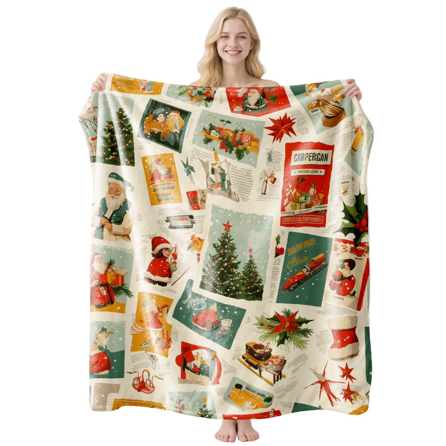 Light‑Weight Holiday Flannel Throw — image 1